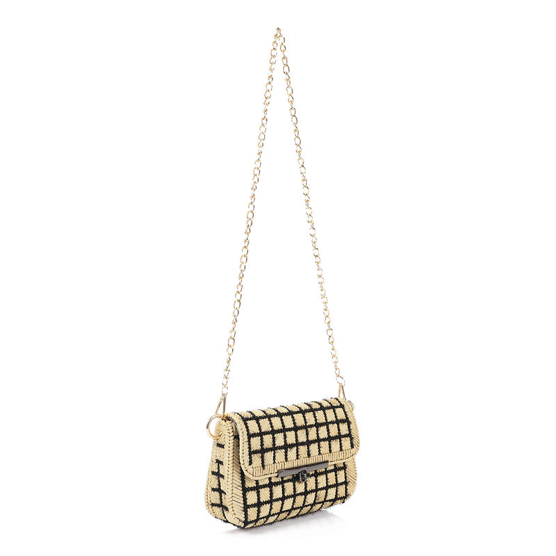 Women’s Crochet Grid Crossbody Bag