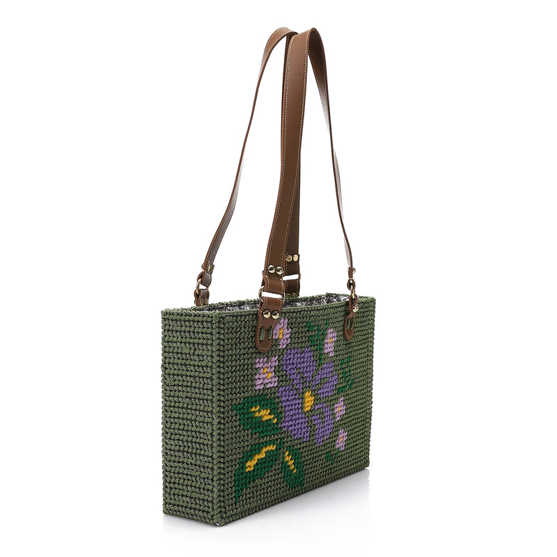 Women’s Handmade Floral Tote Bag