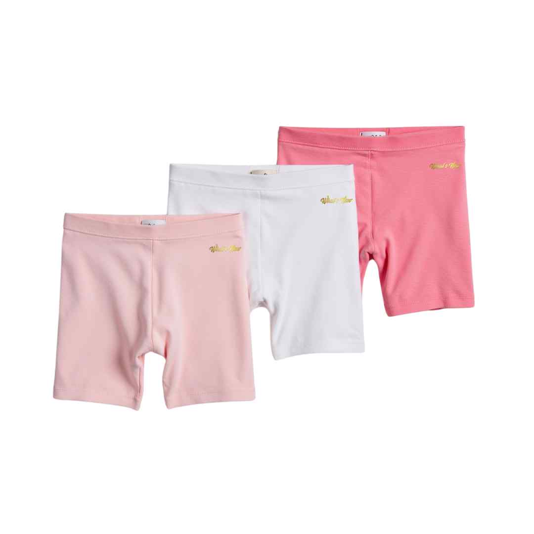 Girls Basic Shorts (Pack of 3)