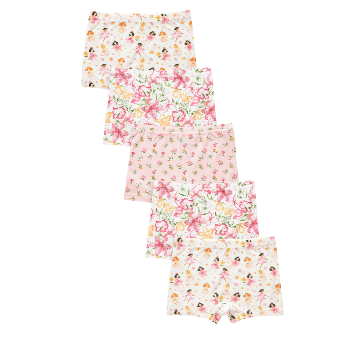 Girls Boxer Shorts Briefs-Pack of 5