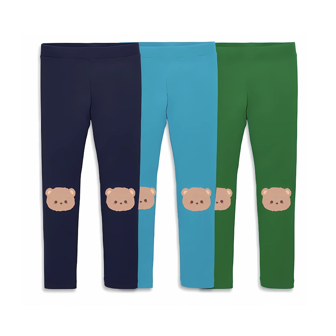Girls Leggings-Pack of 3