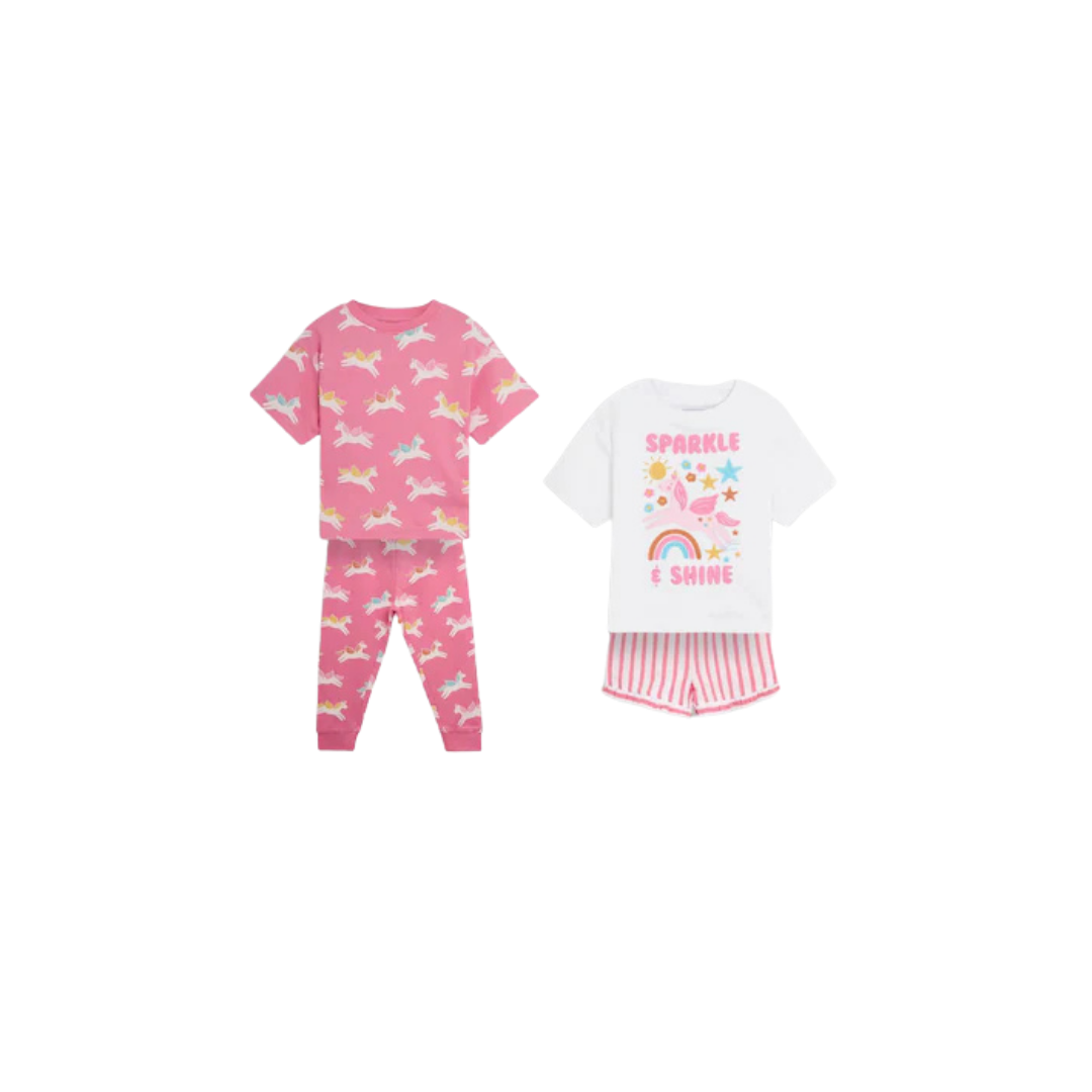 Girls Pajama Set-Pack Of 2