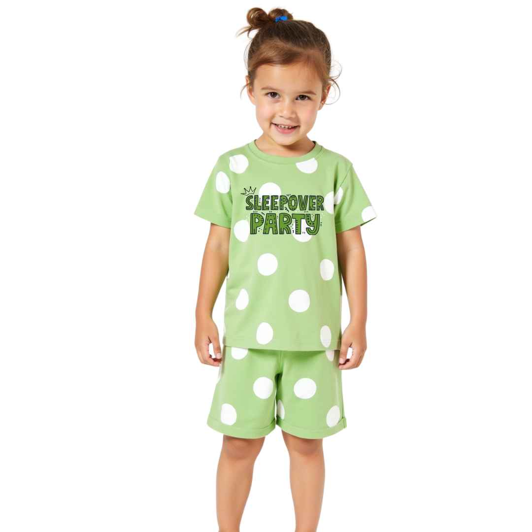 Girls Short Sleeve & Shorts Pajama Set3