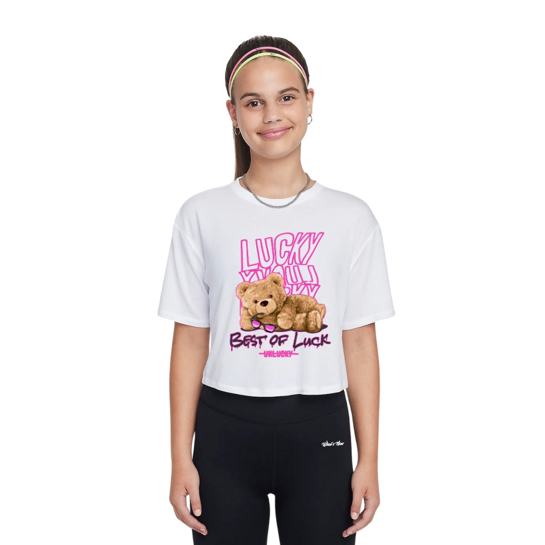 Girls Short Sleeve Tee front view 1