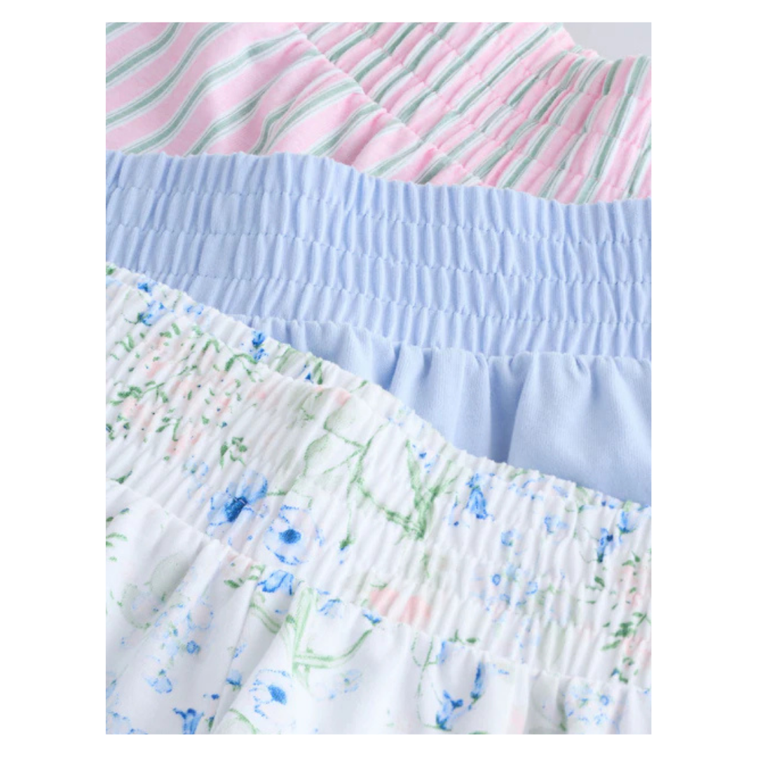 Girls Shorts-Pack Of 3