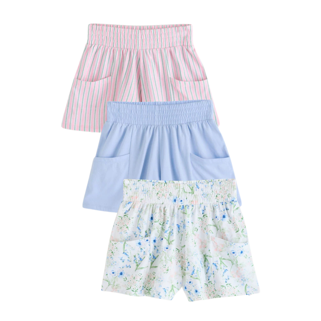 Girls Shorts-Pack Of 3