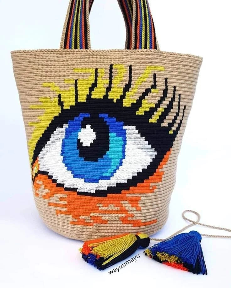 Handmade Trico Knitted Women Bag