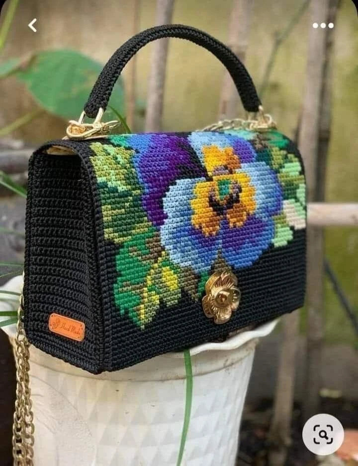 Handmade Trico Knitted Women Bag