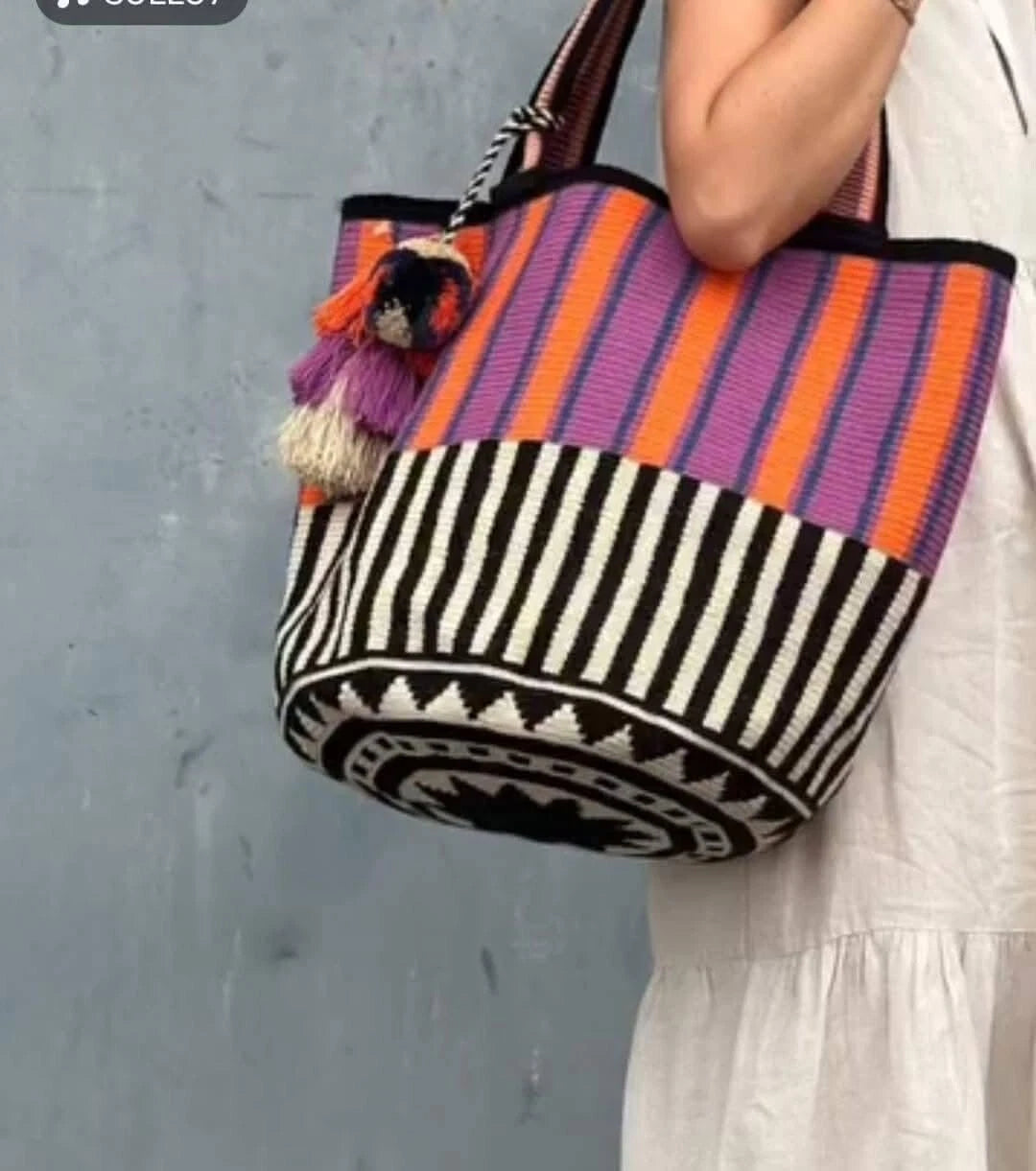 Handmade Trico Knitted Women Bag