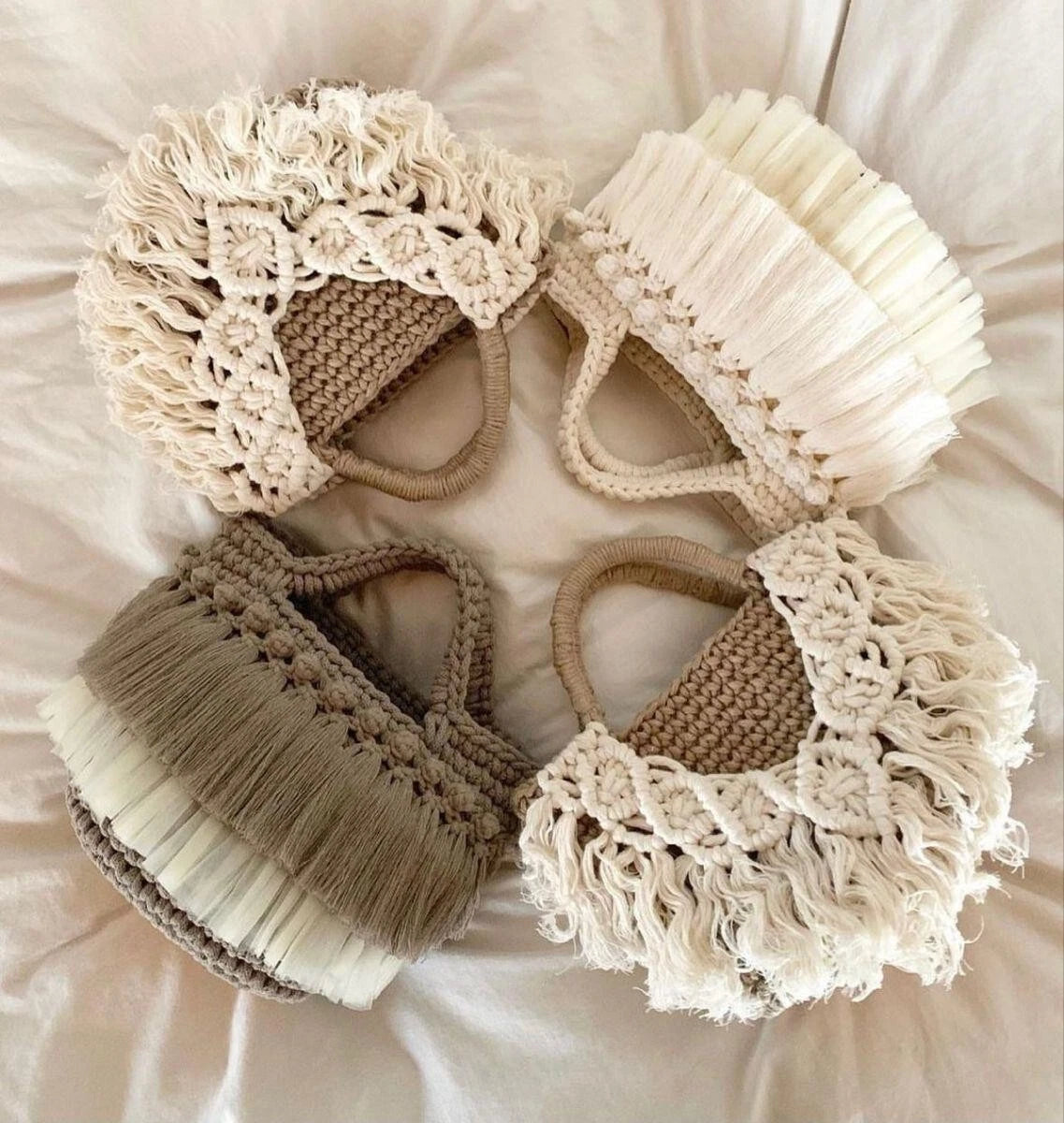 Handmade Trico Knitted Women Bag