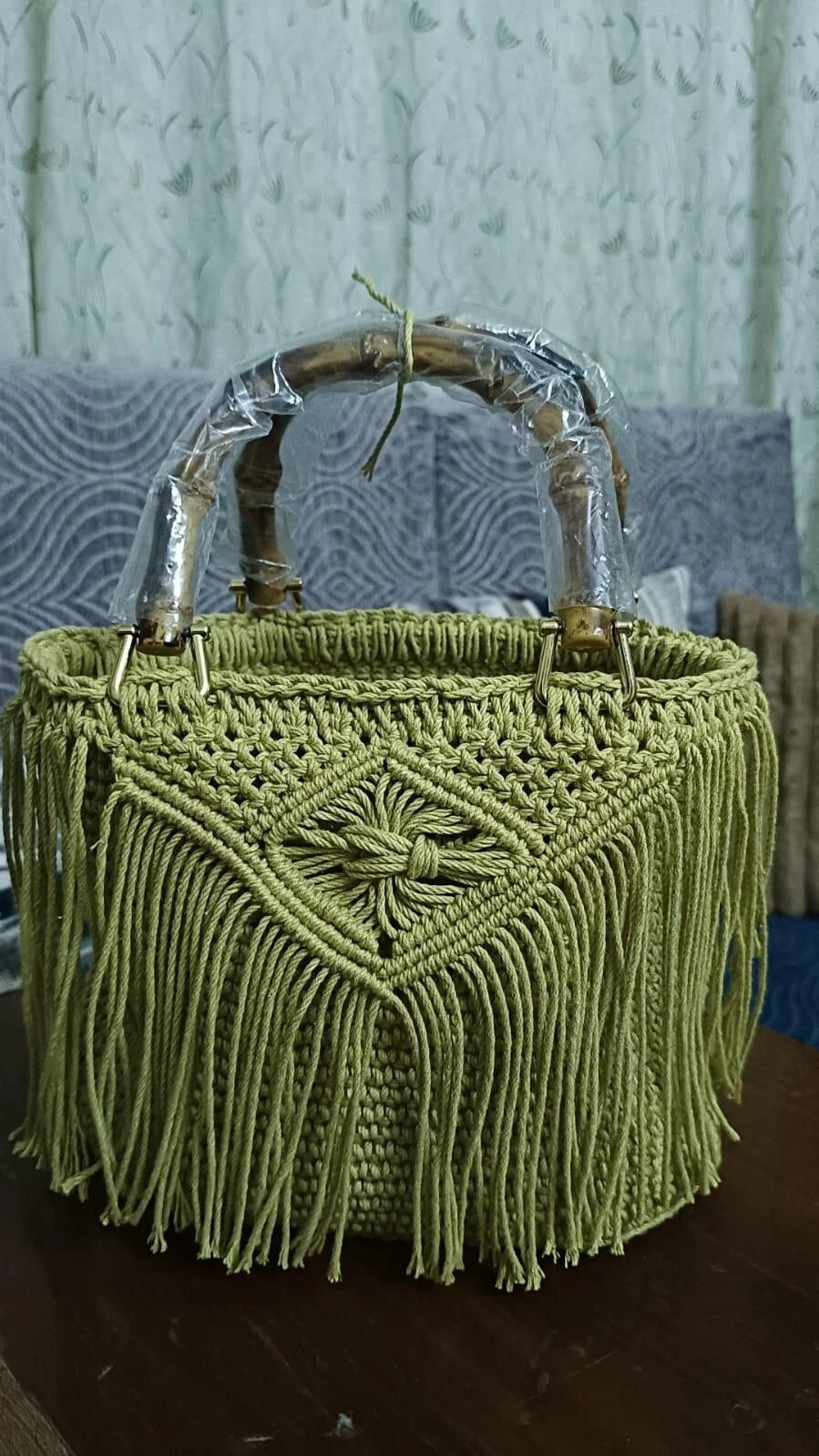 Handmade Trico Knitted Women Bag