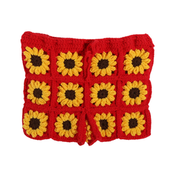 Handmade crochet sunflower set
