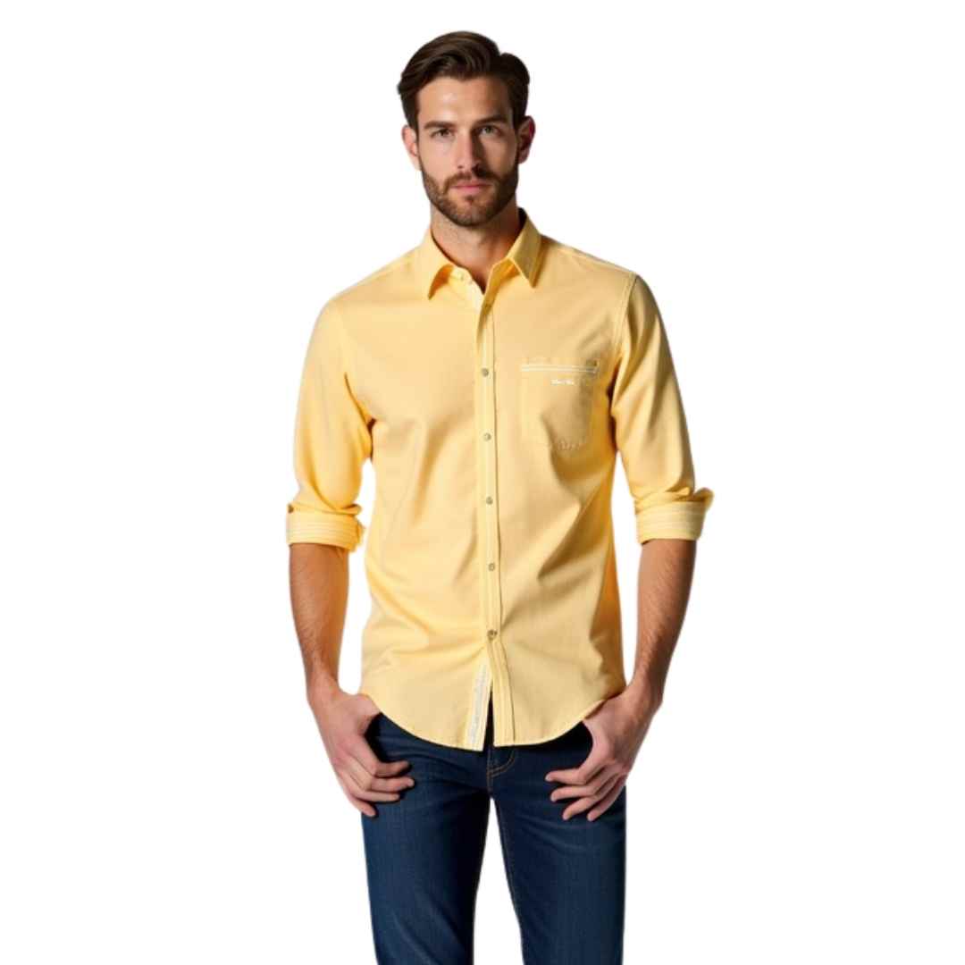 Men Button Down Long Sleeve Shirts100