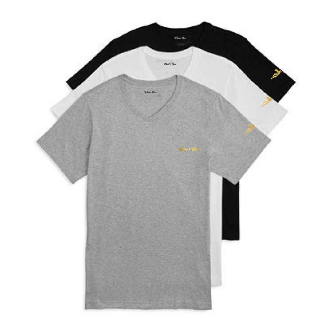 Men Short Sleeve T-Shirts-Pack of 3