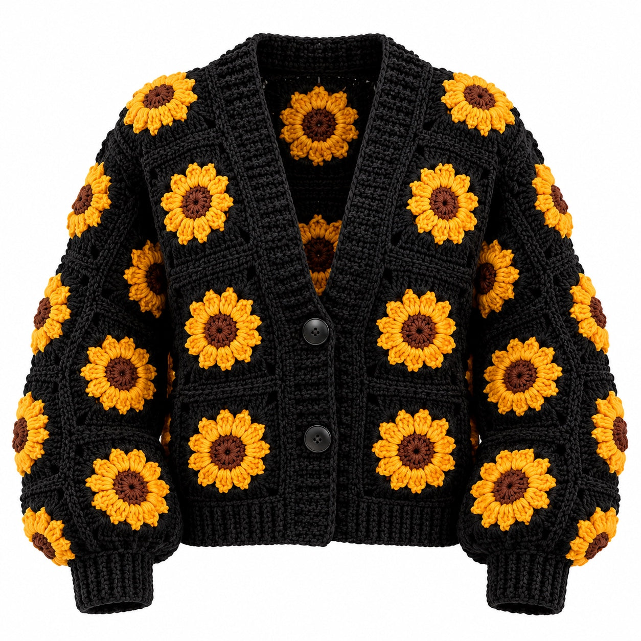 Women Floral Crochet Cardigan