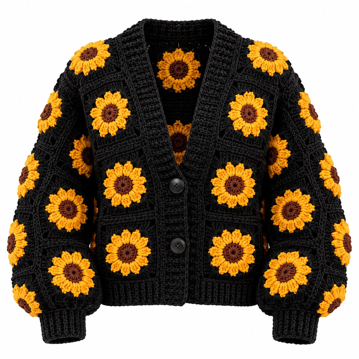 Women Floral Crochet Cardigan