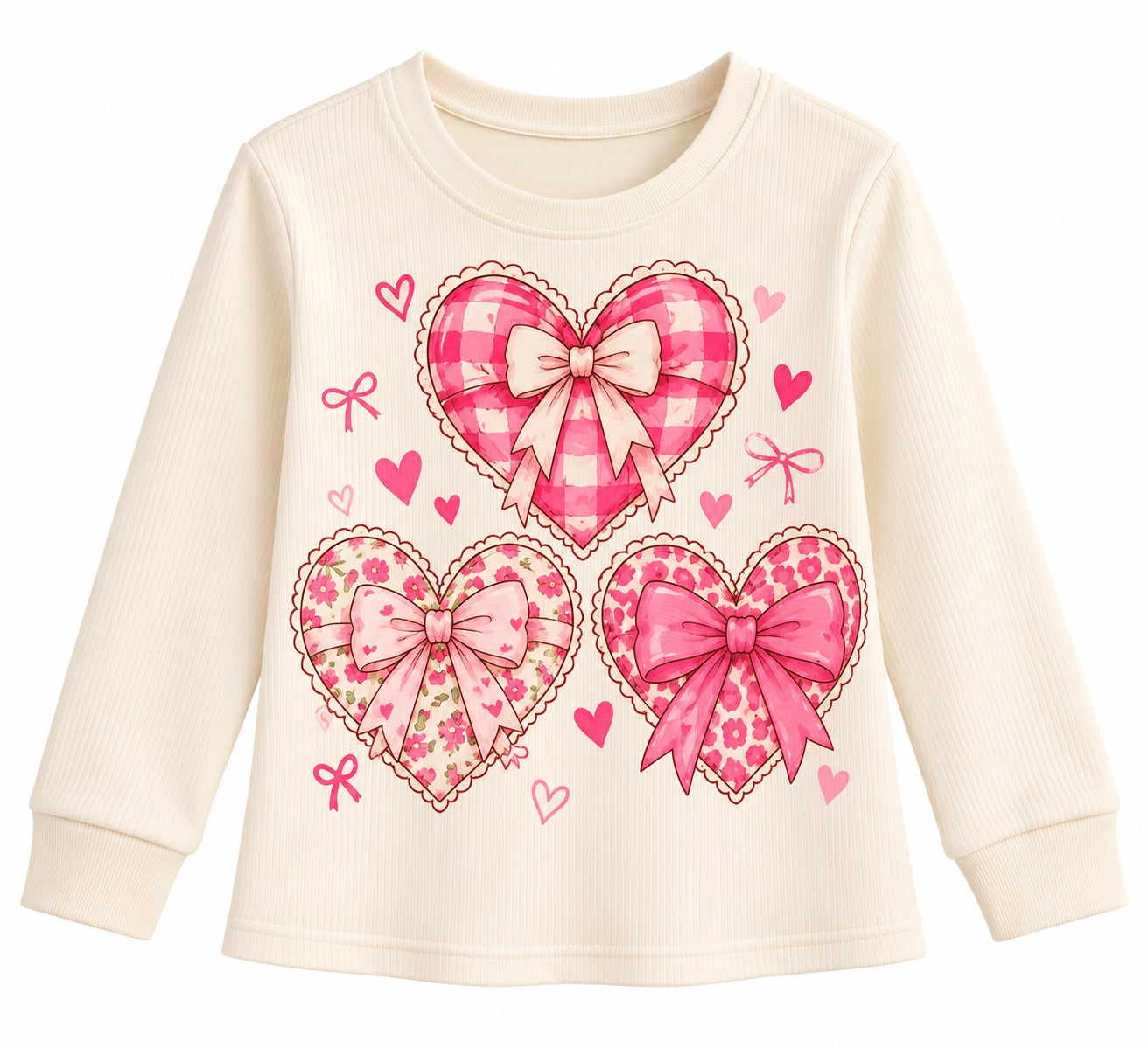 Girls Graphic Ribbed Long Sleeve