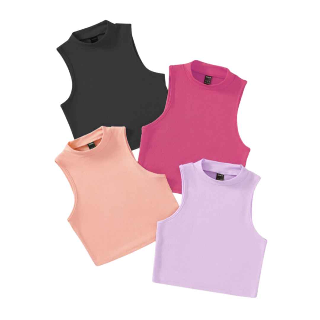 Women Basic Tank tops -Pack. 4