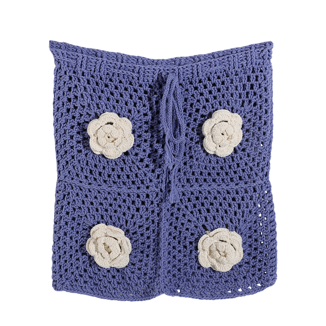 crochet skirt baby blue