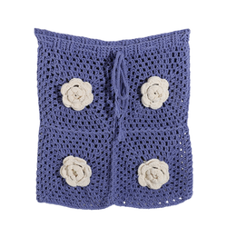crochet skirt baby blue